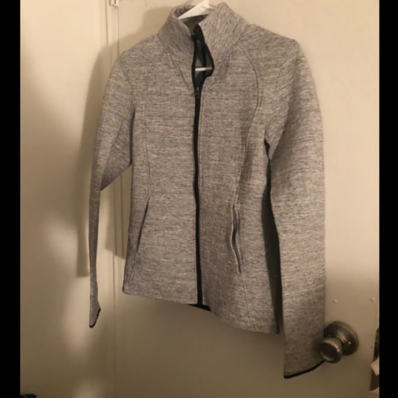 lululemon athletica Jackets & Blazers - Lululemon NTS Heathered Gray Jacket Sz 6